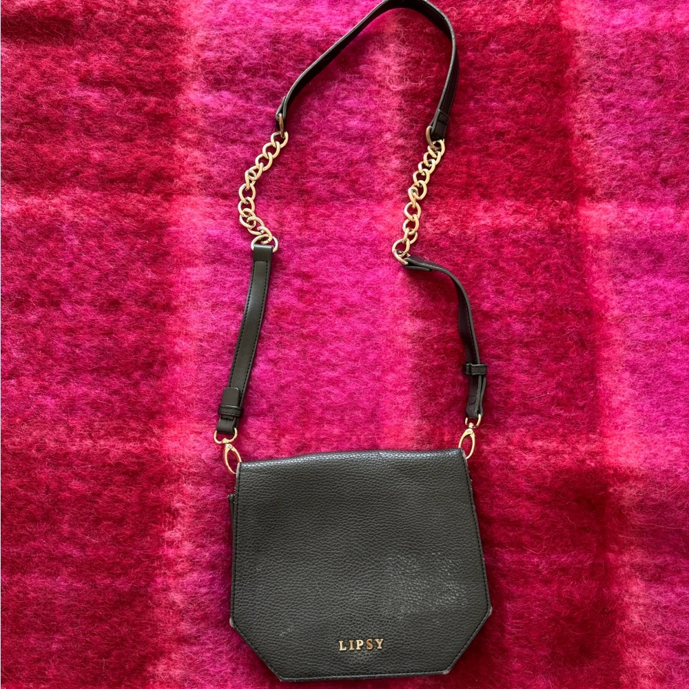 Lipsy Black Hexagon Crossbody Bag